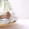 Ręczniki do wycierania ciała i zdobiące łazienkę